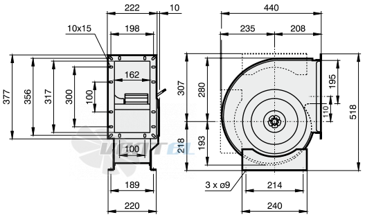 Rosenberg ERAE 250-4 - описание, технические характеристики, графики